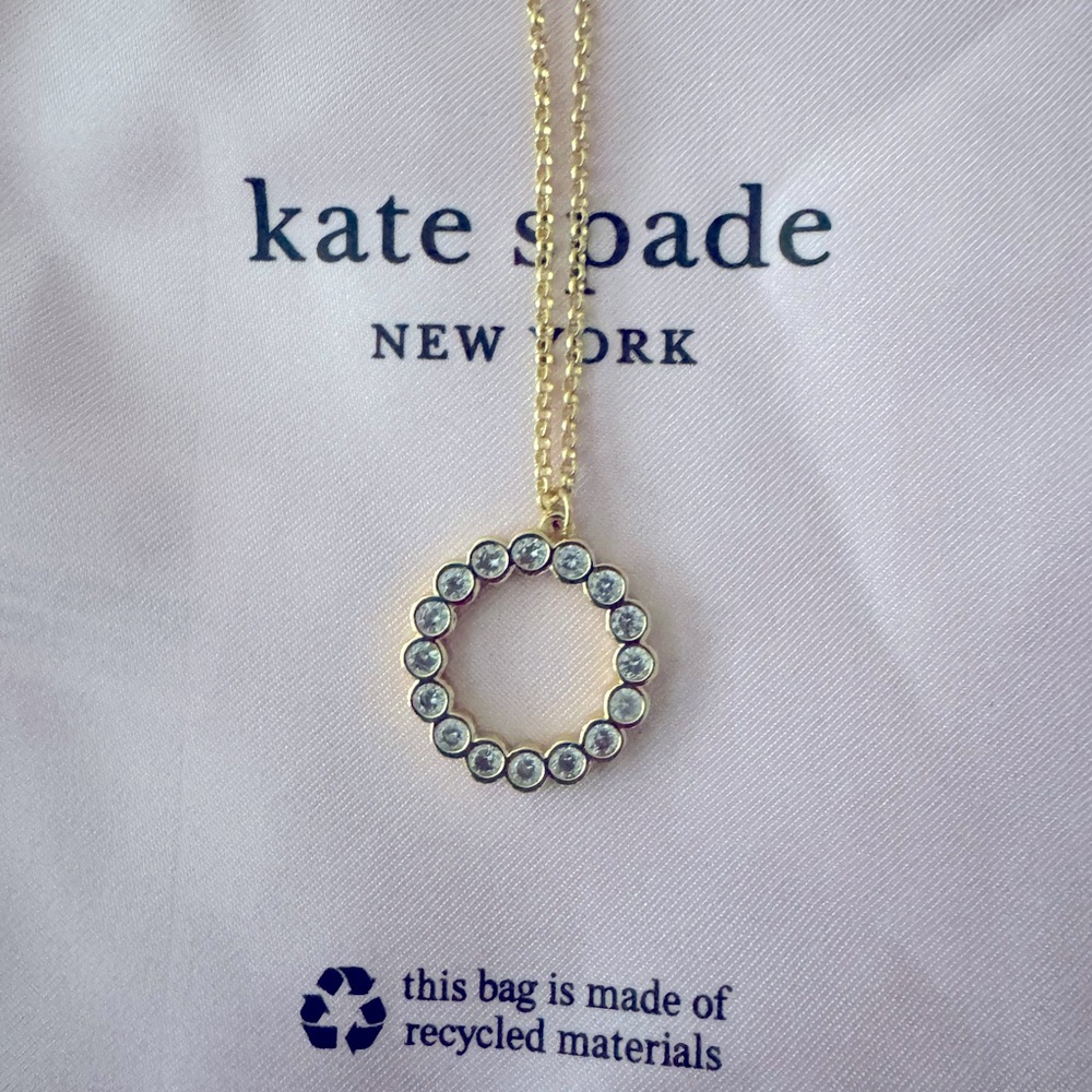 New Price! Beautiful Kate Spade Gold Circle Necklace